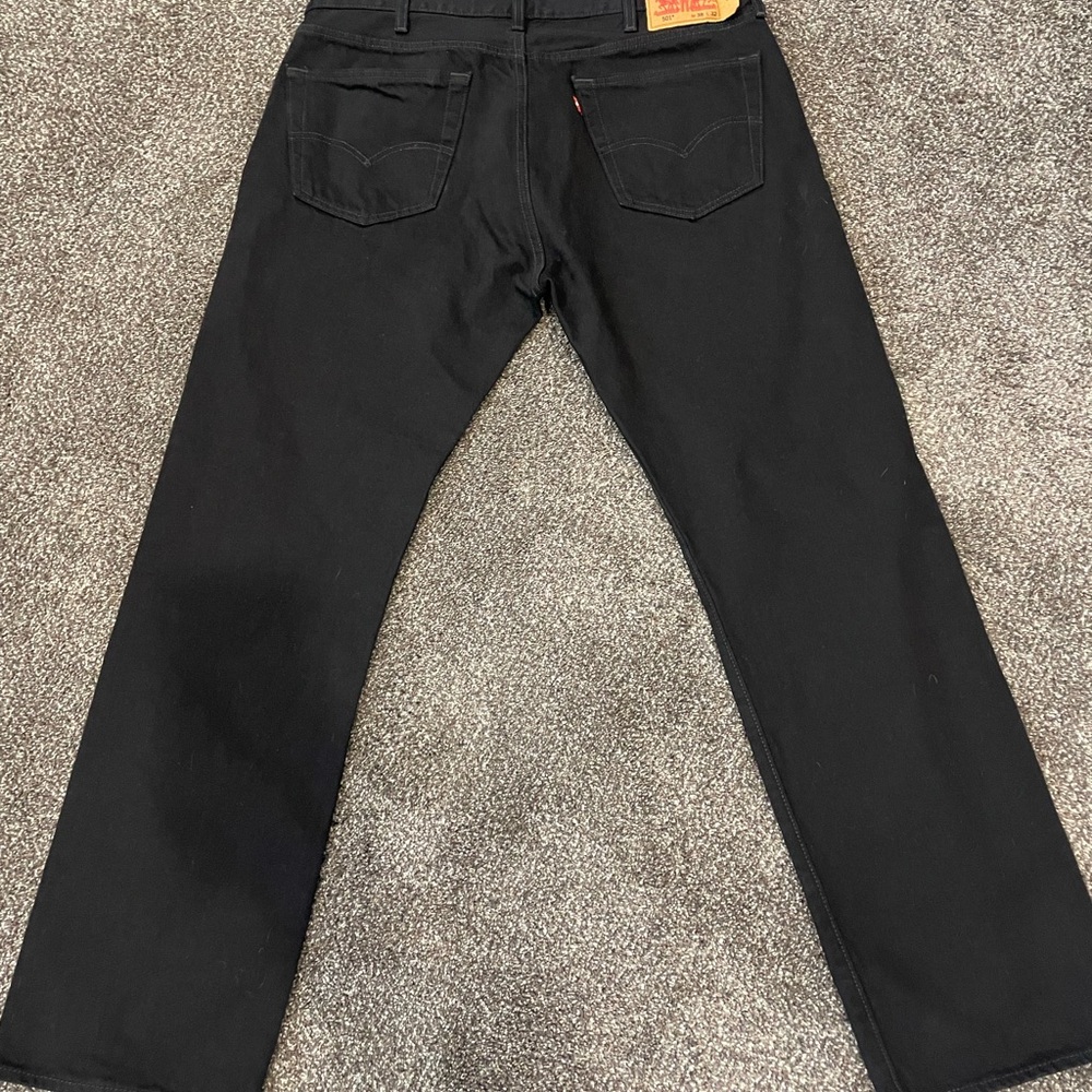 Levi's 501 38 x 32 Men's Black Original Fit Jeans - Picture 2 of 3